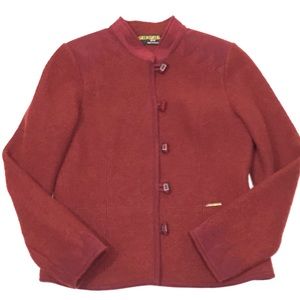 Geiger Tyrol Boiled Wool Jacket Suede Trim